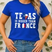 Texas Is Bigger Than France Funny Saying Cool Gift Women's T-Shirt thumb 2