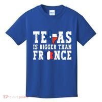 Texas Is Bigger Than France Funny Saying Cool Gift Kids T-Shirt thumb 0