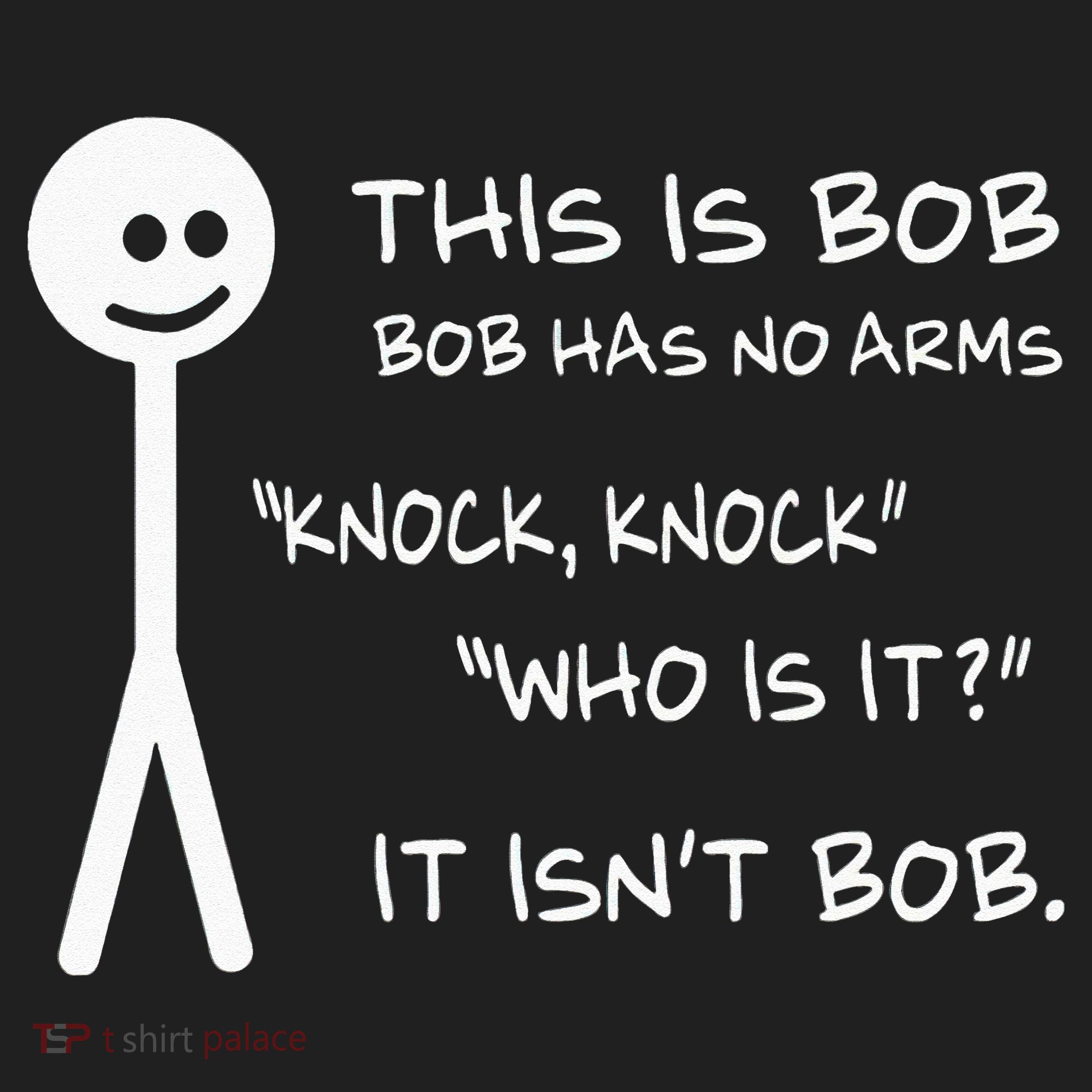 This Is Bob He Has No Arms Funny Knock Knock Sarcastic Humor Beanie