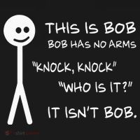 This Is Bob He Has No Arms Funny Knock Knock Sarcastic Humor Women's Hoodie thumb 2