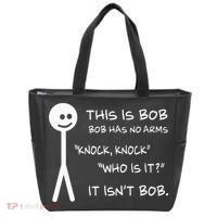 This Is Bob He Has No Arms Funny Knock Knock Sarcastic Humor Tote Bag thumb 0