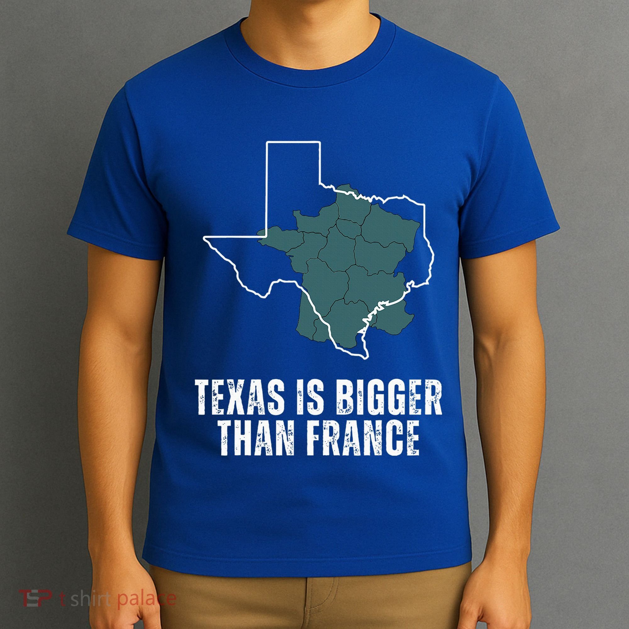 Texas Is Bigger Than France And Armed Funny Usa T-Shirt