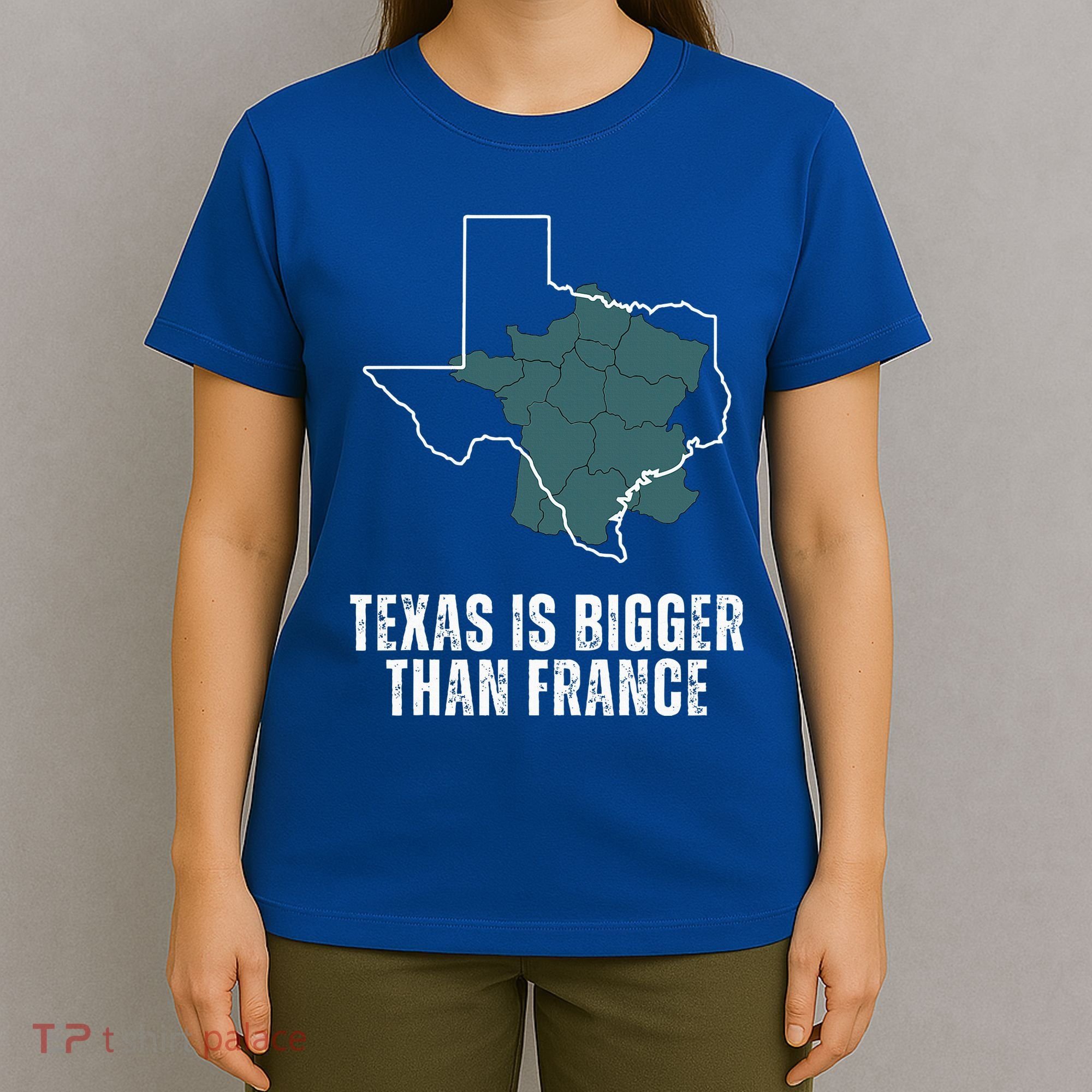 Texas Is Bigger Than France And Armed Funny Usa T-Shirt