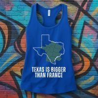Texas Is Bigger Than France And Armed Funny Usa Women's Tank Top thumb 3