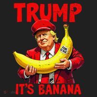 Trump ItS Banana Funny Meme Hat thumb 2
