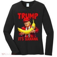 Trump ItS Banana Funny Meme Women's Long Sleeve Shirt thumb 0