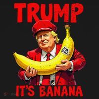 Trump ItS Banana Funny Meme Kids Sweatshirt thumb 2