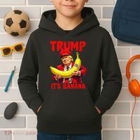 Trump ItS Banana Funny Meme Kids Hoodie thumb 2