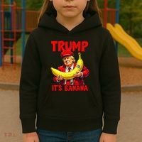Trump ItS Banana Funny Meme Kids Hoodie thumb 3