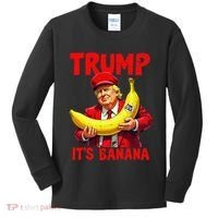 Trump ItS Banana Funny Meme Kids Long Sleeve Shirt thumb 0