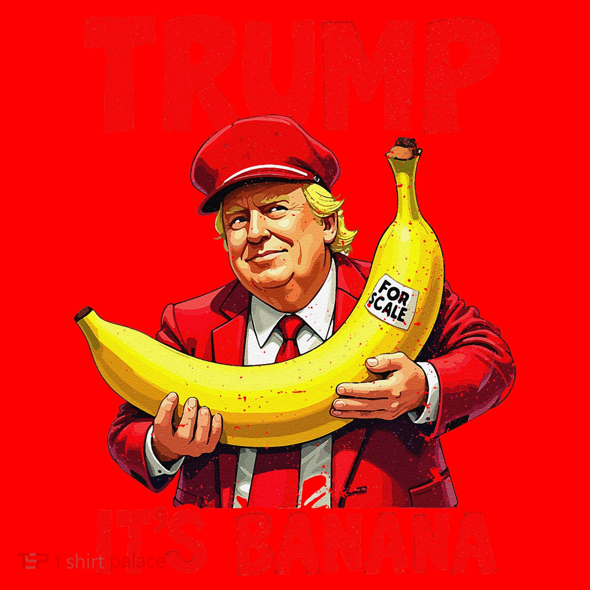 Trump ItS Banana Funny Meme Santa Hat