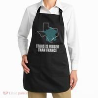 Texas Is Bigger Than France And Armed Funny Usa Apron thumb 2