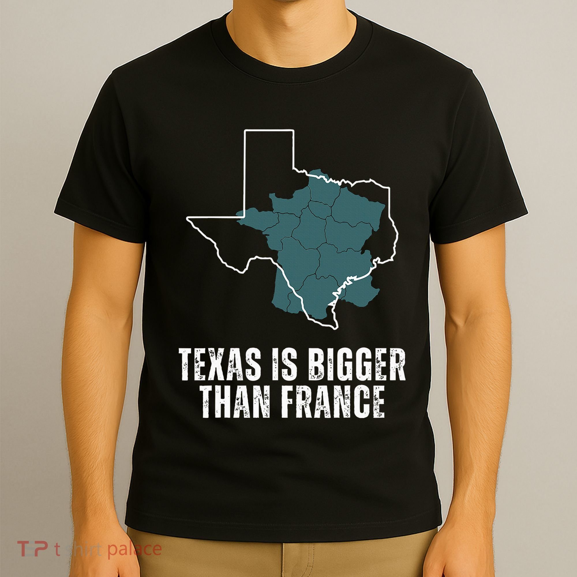 Texas Is Bigger Than France And Armed Funny Usa T-Shirt