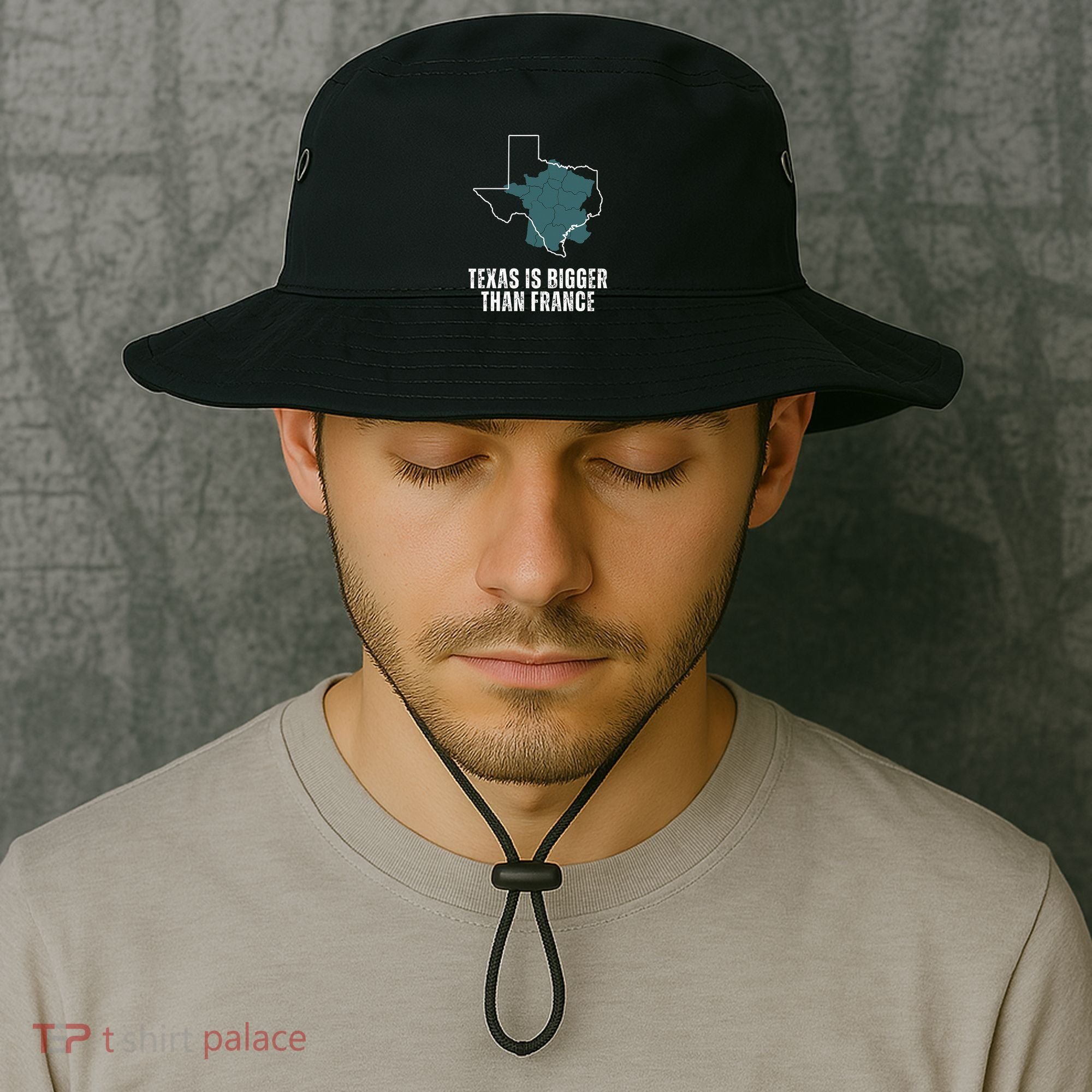Texas Is Bigger Than France And Armed Funny Usa Bucket Hat