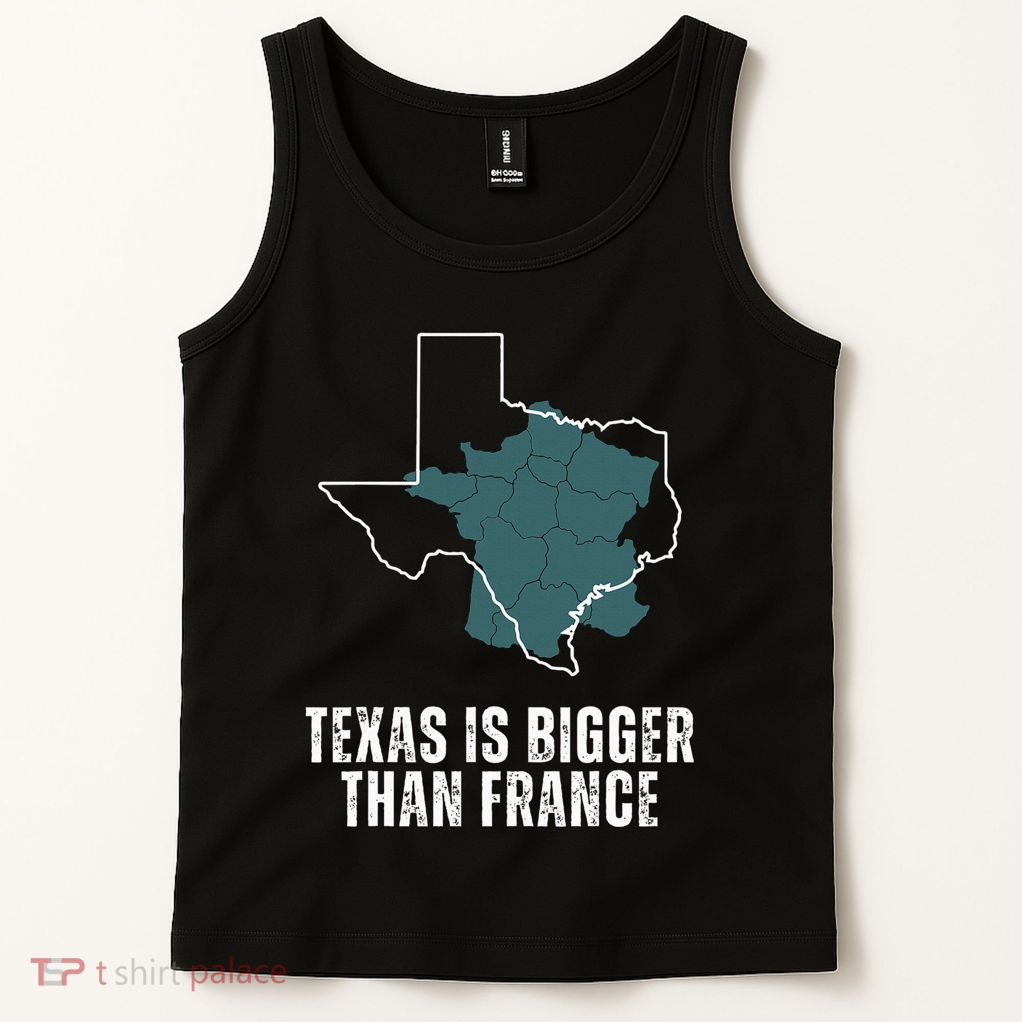 Texas Is Bigger Than France And Armed Funny Usa Tank Top