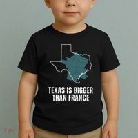 Texas Is Bigger Than France And Armed Funny Usa Toddler T-Shirt thumb 2