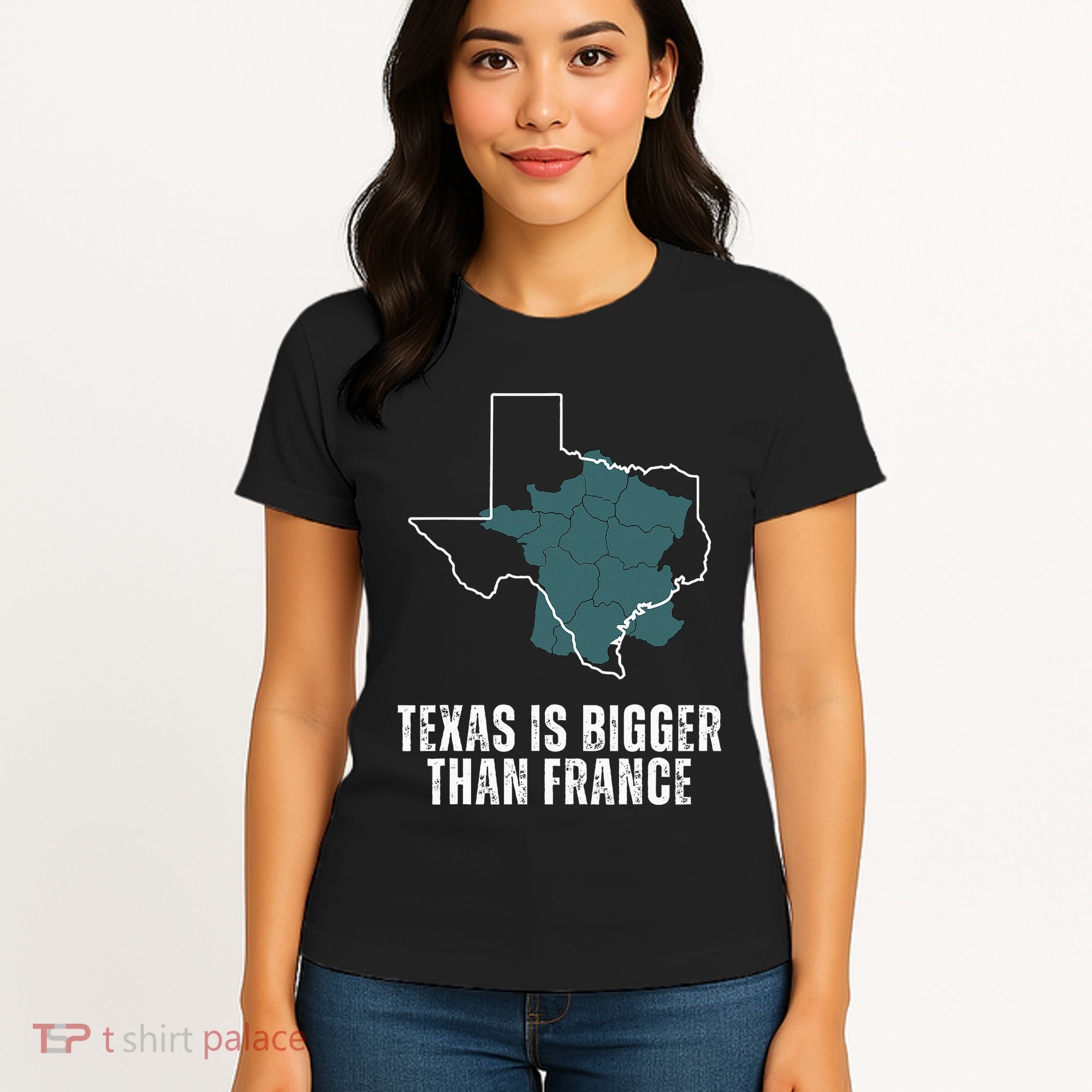 Texas Is Bigger Than France And Armed Funny Usa Women's T-Shirt