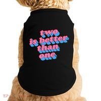 Two Is Better Than One Valentine Doggie Tank thumb 0