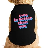 Two Is Better Than One Valentine Doggie Tank thumb 0