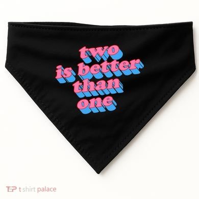 Two Is Better Than One Valentine USA-Made Doggie Bandana