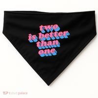 Two Is Better Than One Valentine USA-Made Doggie Bandana thumb 0