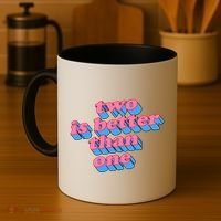 Two Is Better Than One Valentine Coffee Mug thumb 4