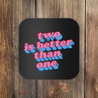 Two Is Better Than One Valentine Coaster thumb 0