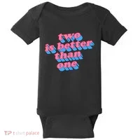Two Is Better Than One Valentine Baby Bodysuit thumb 0