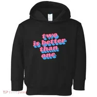 Two Is Better Than One Valentine Toddler Hoodie thumb 0