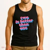 Two Is Better Than One Valentine Tank Top thumb 3
