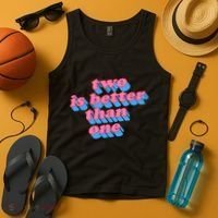 Two Is Better Than One Valentine Tank Top thumb 4