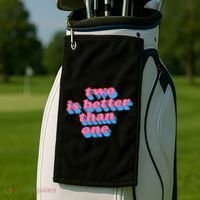 Two Is Better Than One Valentine Golf Towel thumb 2