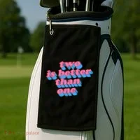 Two Is Better Than One Valentine Golf Towel thumb 2