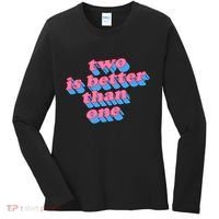 Two Is Better Than One Valentine Women's Long Sleeve Shirt thumb 0