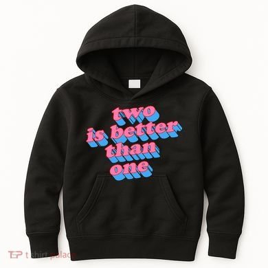 Two Is Better Than One Valentine Kids Hoodie