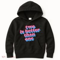 Two Is Better Than One Valentine Kids Hoodie thumb 0