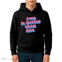 Two Is Better Than One Valentine Kids Hoodie thumb 4