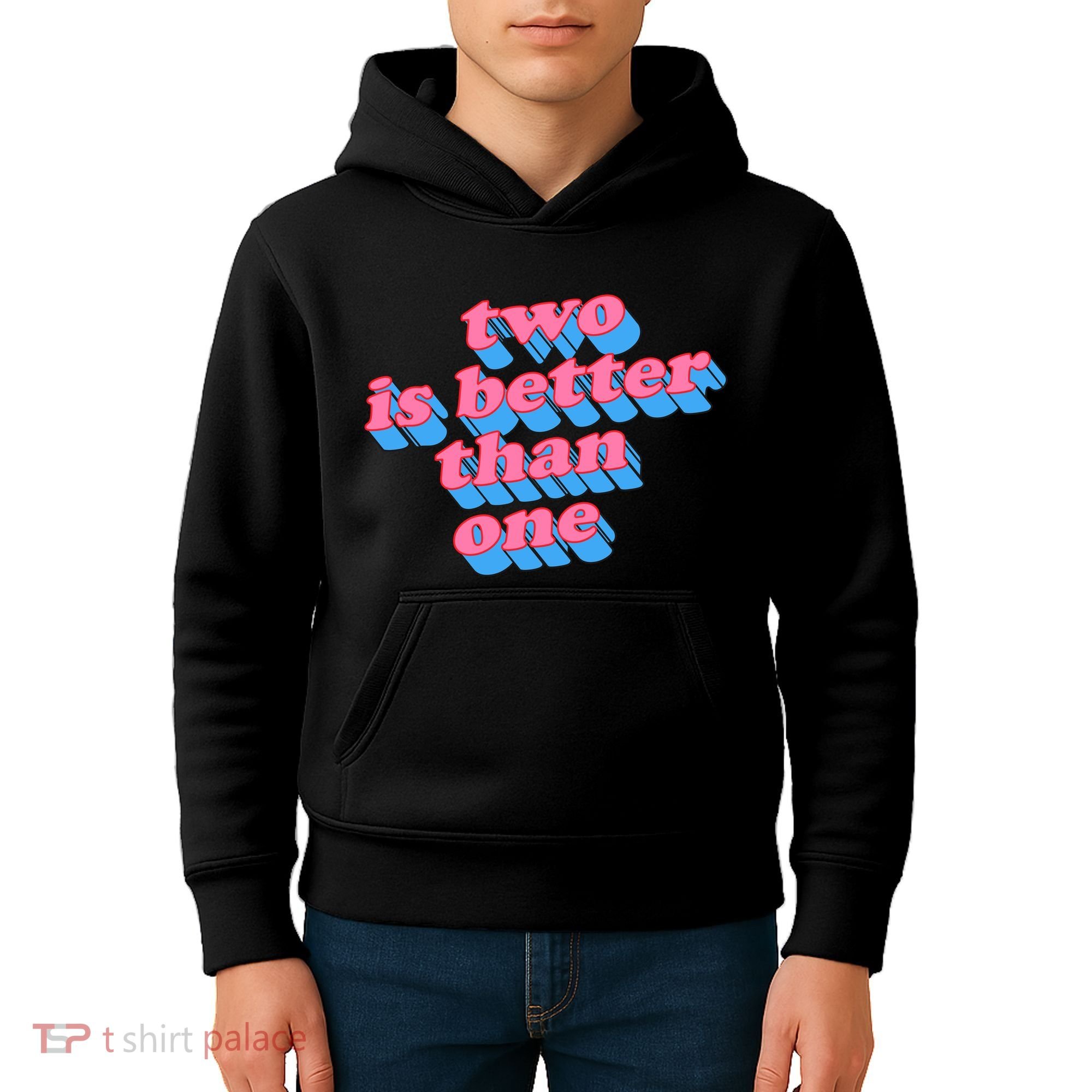Two Is Better Than One Valentine Kids Hoodie