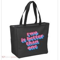 Two Is Better Than One Valentine Tote Bag thumb 2