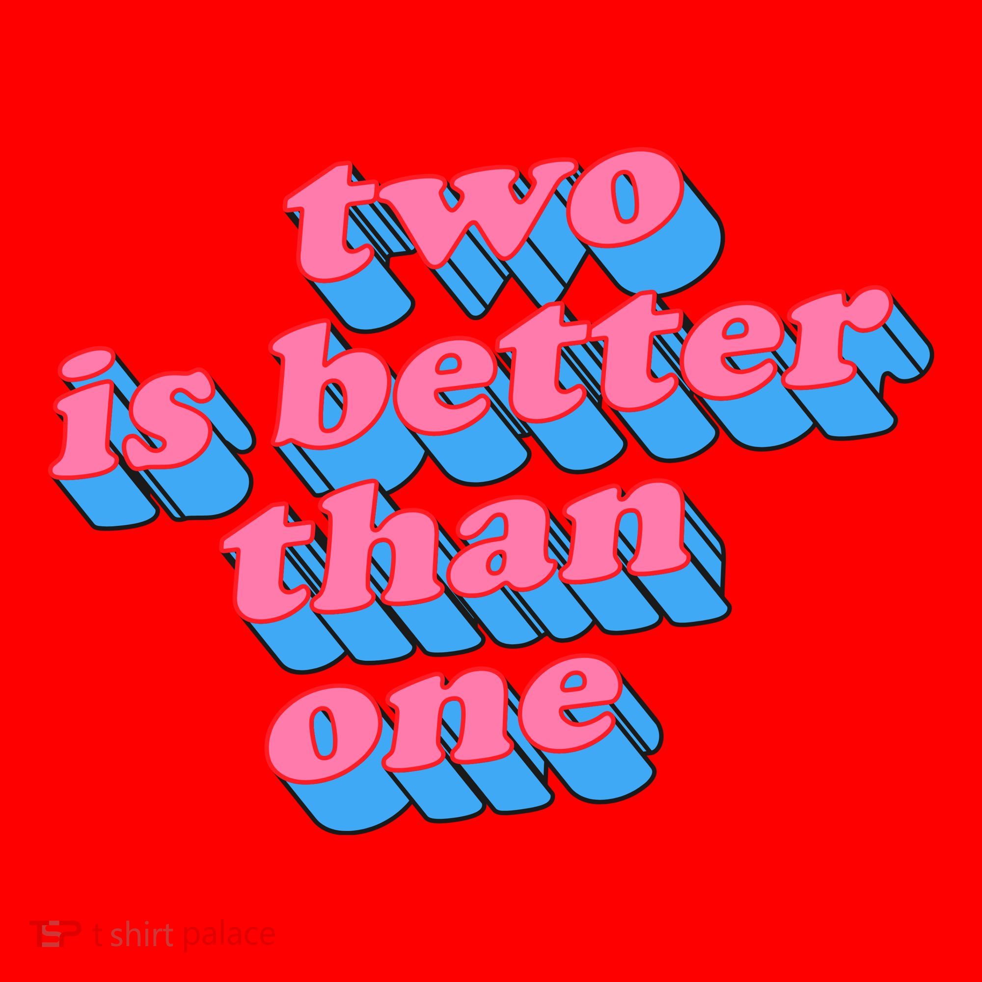 Two Is Better Than One Valentine Santa Hat