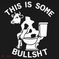 This Is Bullshit Bull Is Sitting On A Toilet Funny Sarcastic Funny Gift Bucket Hat thumb 4