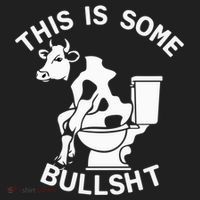 This Is Bullshit Bull Is Sitting On A Toilet Funny Sarcastic Funny Gift Beanie thumb 2