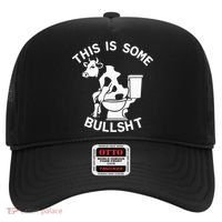 This Is Bullshit Bull Is Sitting On A Toilet Funny Sarcastic Funny Gift Hat thumb 0