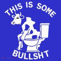 This Is Bullshit Bull Is Sitting On A Toilet Funny Sarcastic Funny Gift Coaster thumb 2