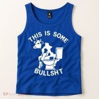 This Is Bullshit Bull Is Sitting On A Toilet Funny Sarcastic Funny Gift Tank Top thumb 2