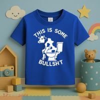 This Is Bullshit Bull Is Sitting On A Toilet Funny Sarcastic Funny Gift Toddler T-Shirt thumb 3