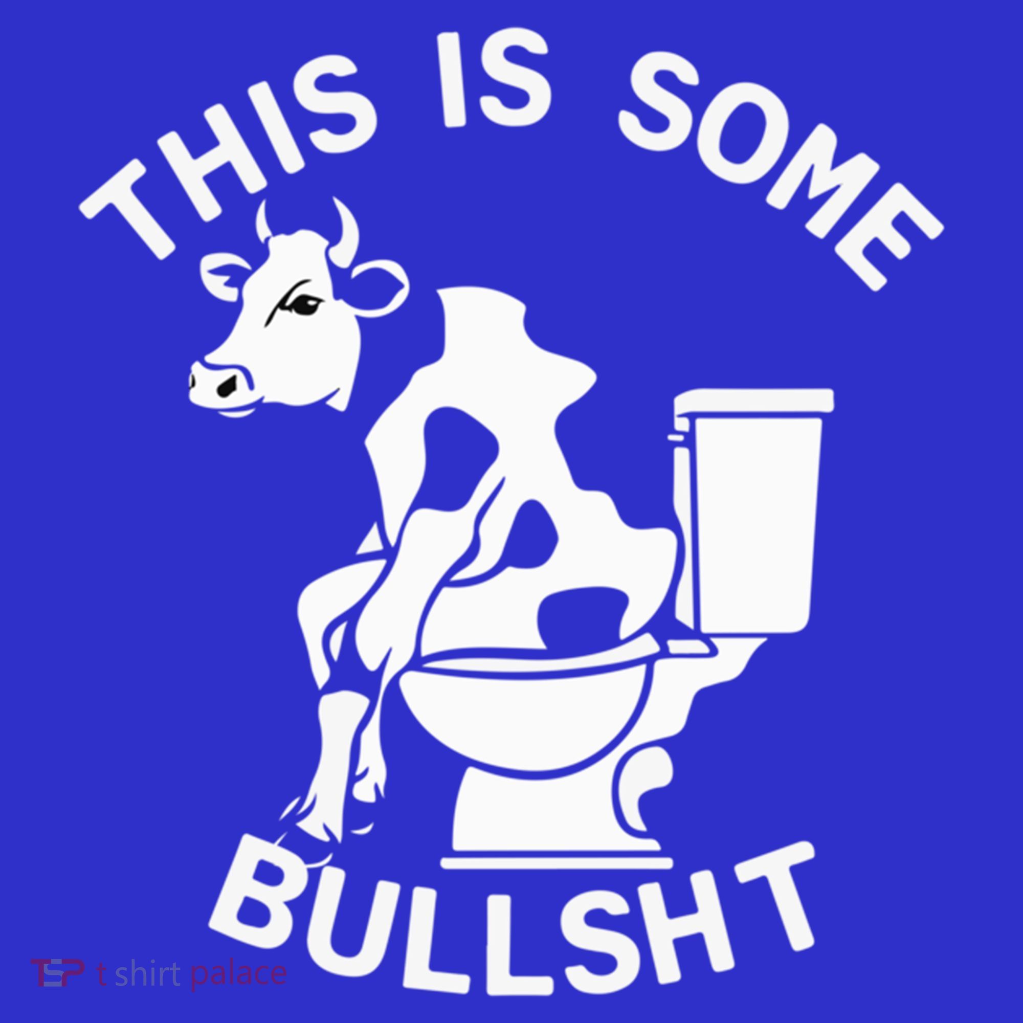This Is Bullshit Bull Is Sitting On A Toilet Funny Sarcastic Funny Gift Visor