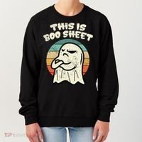 This Is Boo Sheet Ghost Retro Halloween Costume Women's Sweatshirt thumb 0