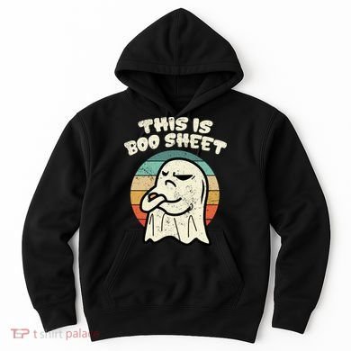 This Is Boo Sheet Ghost Retro Halloween Costume Hoodie