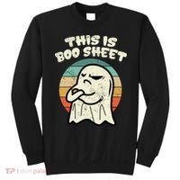 This Is Boo Sheet Ghost Retro Halloween Costume Sweatshirt thumb 0